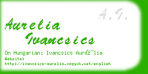 aurelia ivancsics business card